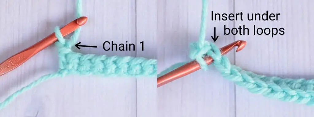 Example of a turning chain