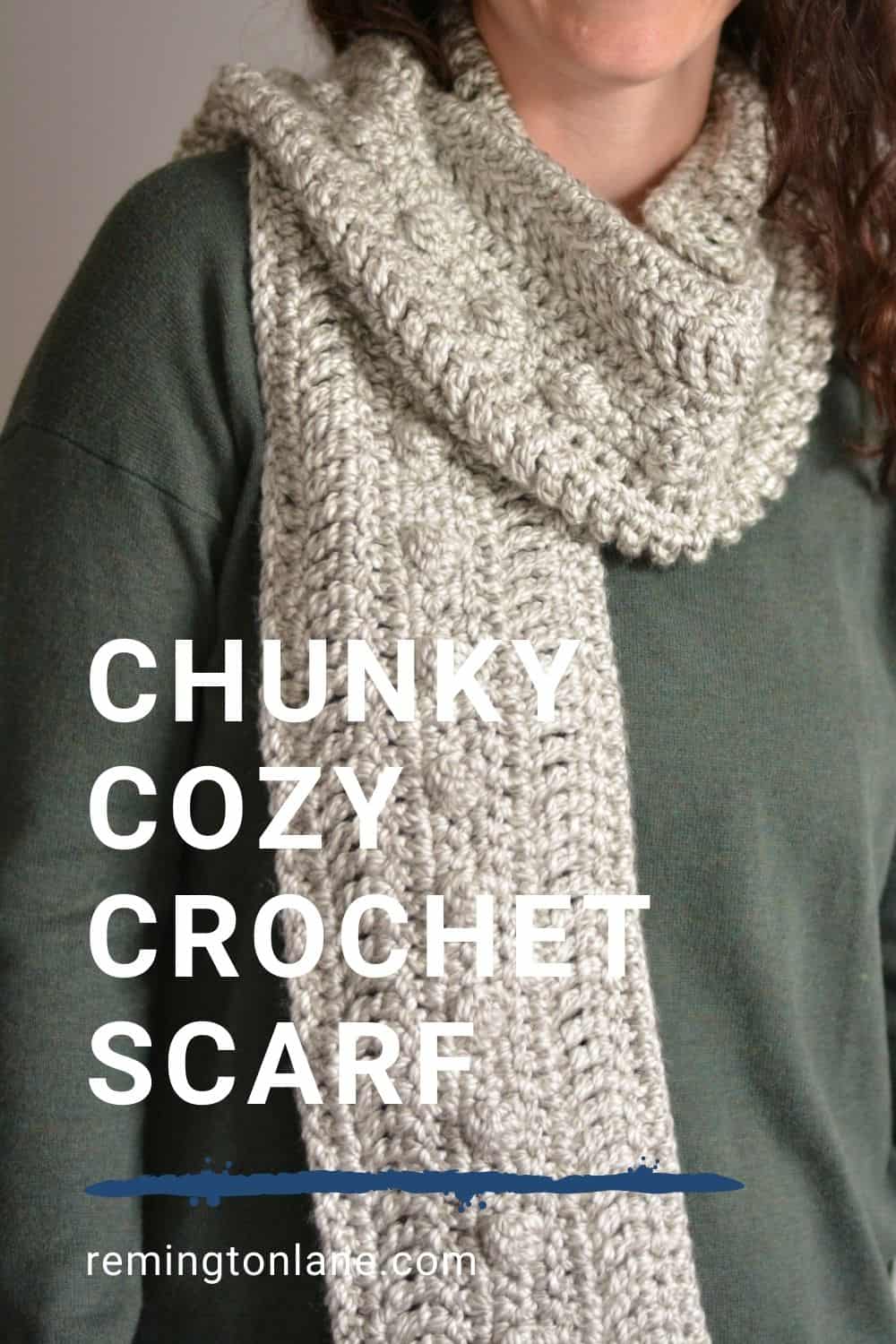 Beginner Crochet Scarf Pattern - Remington Lane Crochet