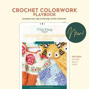 Preview of a resource for learning to crochet with different colors