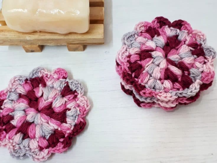 Image for Reusable Crochet Flower Face Scrubbies