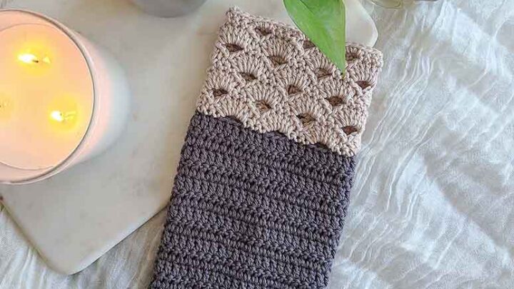 Image for Simple Farmhouse Style Crochet Hand Towel