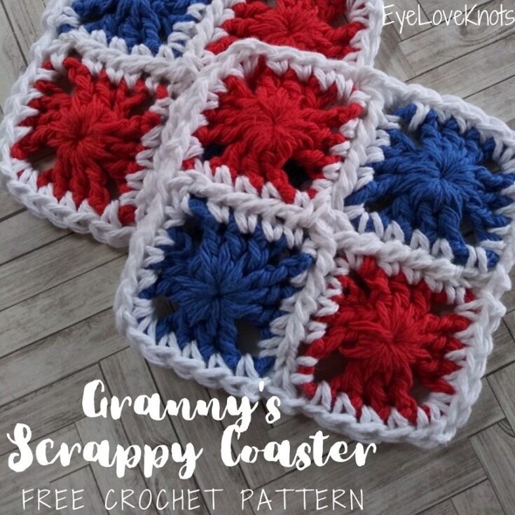 Image for Granny's Scrappy Coaster - Free Crochet Pattern