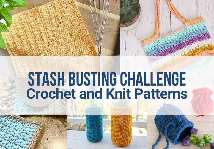 Collage of multiple quick and simple crochet projects