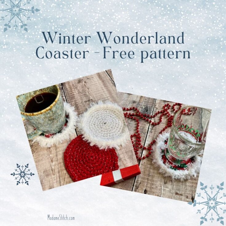 Image for Winter Wonderland Coasters | Free crochet coaster pattern