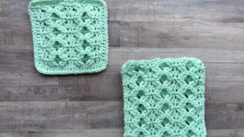 Image for Treble Cross Stitch Crochet Square