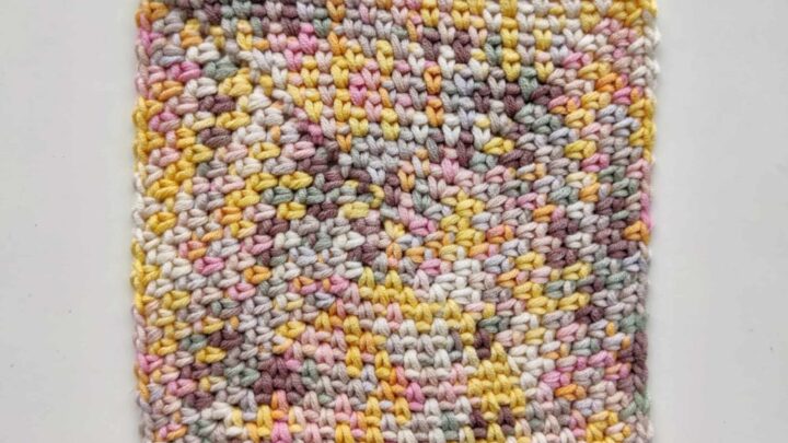Image for Moss Stitch in a Square Free Tutorial