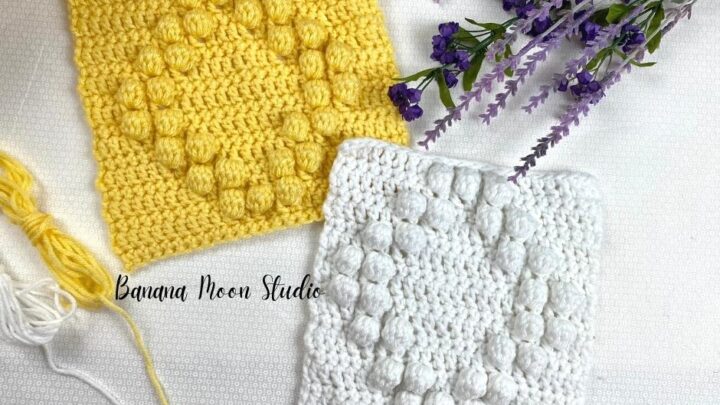 Image for Bobble Stitch Crochet Square