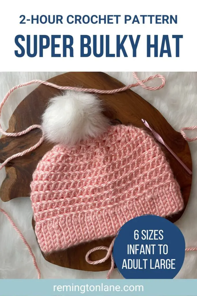 Collage reminder to save this crochet hat pattern for later