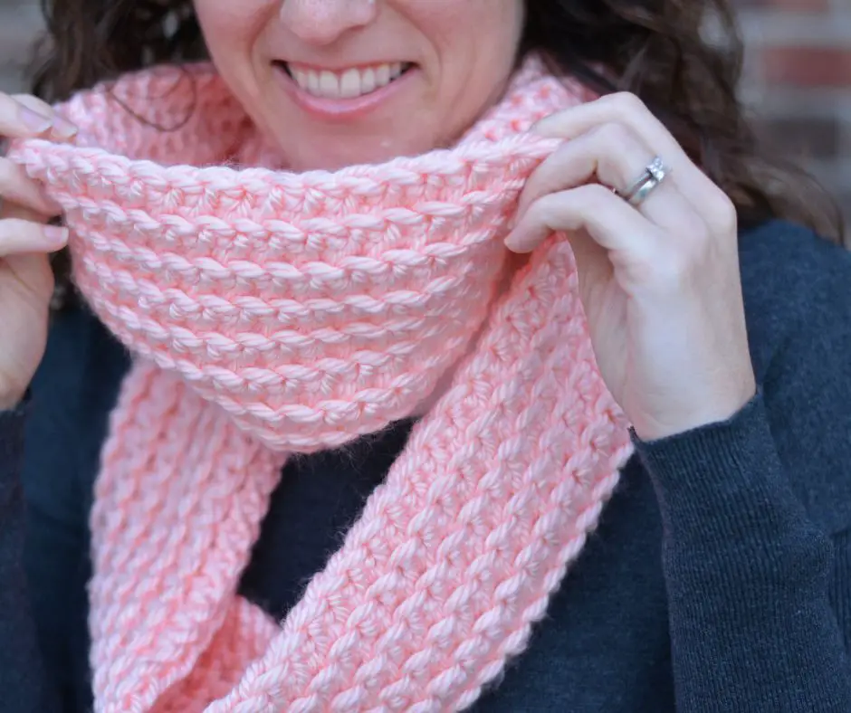 Free Crochet Infinity Scarf Pattern - Cancer Strong Infinity Scarf -  Remington Lane Crochet