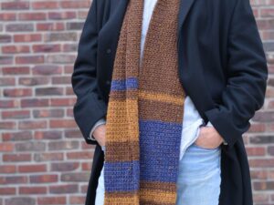 Men's Crochet Scarf Pattern - Winter Color Block Scarf - Remington Lane ...