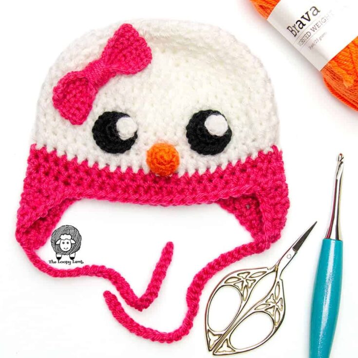 Image for Snowella Crochet Snowman Hat Free Pattern