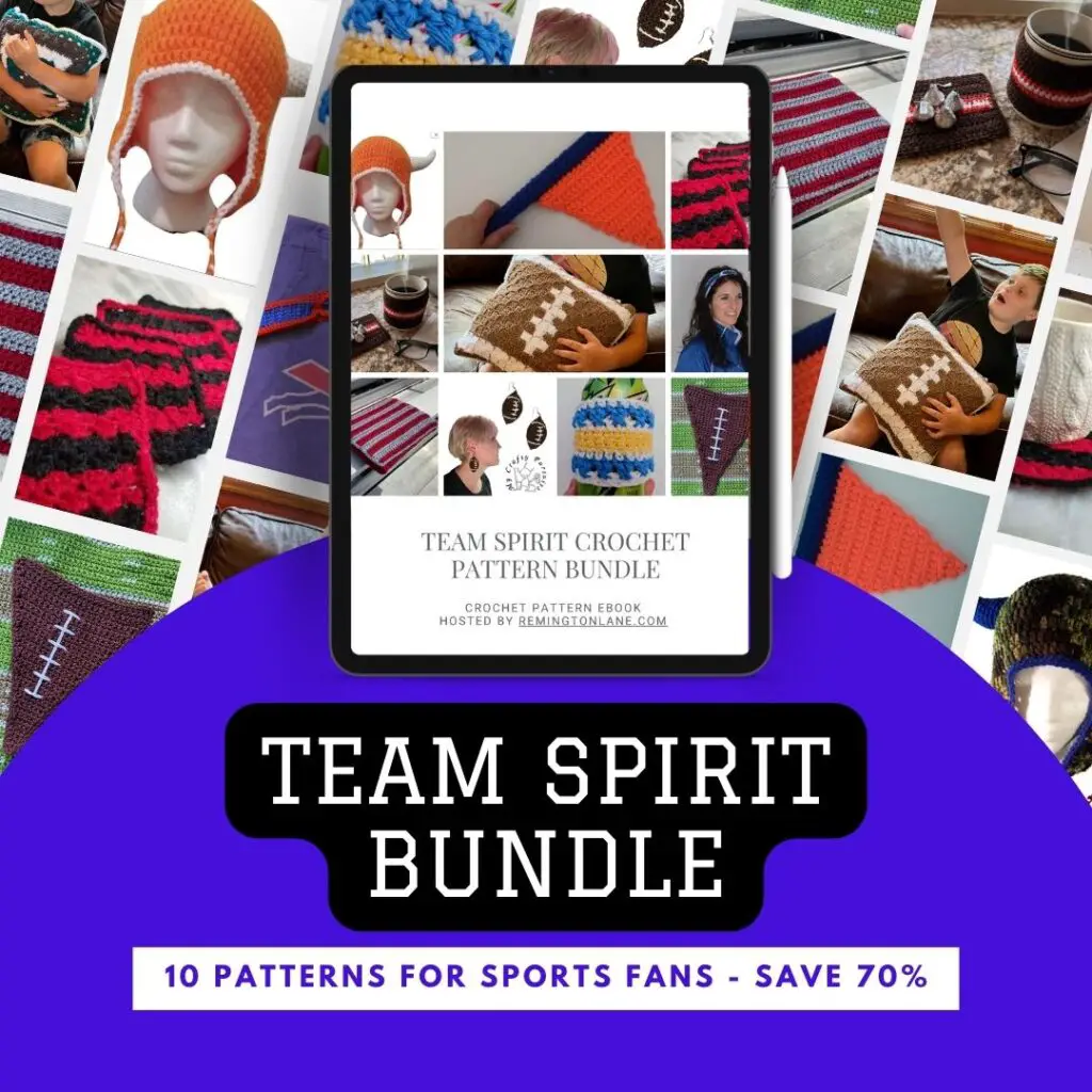 A preview of the team spirit pattern bundle ebook