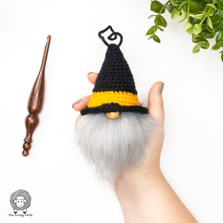 Image for Crochet Witch Gnome Ornament – Free Pattern