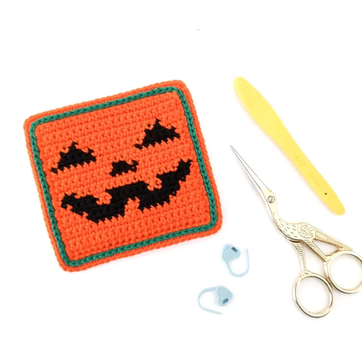 Image for Jack O’Lantern Coaster Crochet Pattern