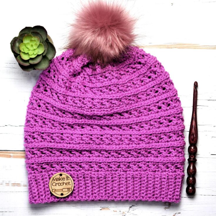 Image for Lightweight Crochet Beanie Pattern Sweet Pea