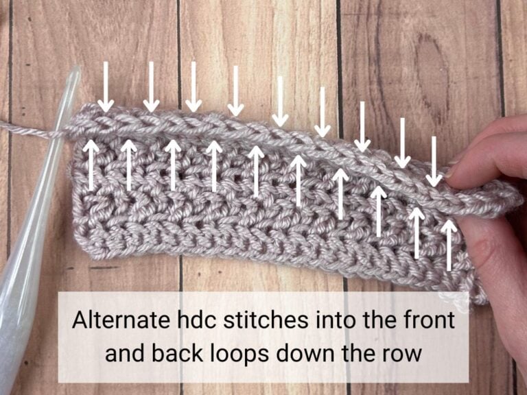 How to Make the Alternate Half Double Crochet Stitch - Remington Lane ...